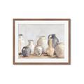 Picture of Vases on wooden table _GroupedProduct_Rectangle_Landscape_Framed_Matted_