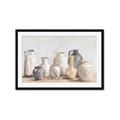 Picture of Vases on wooden table _GroupedProduct_Rectangle_Landscape_Framed_Matted_