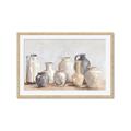 Picture of Vases on wooden table _GroupedProduct_Rectangle_Landscape_Framed_Matted_
