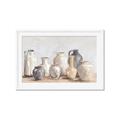 Picture of Vases on wooden table _GroupedProduct_Rectangle_Landscape_Framed_Matted_