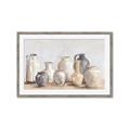 Picture of Vases on wooden table _GroupedProduct_Rectangle_Landscape_Framed_Matted_