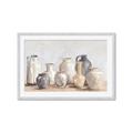 Picture of Vases on wooden table _GroupedProduct_Rectangle_Landscape_Framed_Matted_