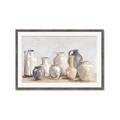 Picture of Vases on wooden table _GroupedProduct_Rectangle_Landscape_Framed_Matted_