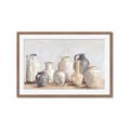 Picture of Vases on wooden table _GroupedProduct_Rectangle_Landscape_Framed_Matted_