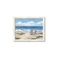Picture of Chairs on beach _GroupedProduct_Rectangle_Landscape_Framed_Matted_