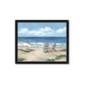 Picture of Chairs on beach _GroupedProduct_Rectangle_Landscape_Framed_Matted_