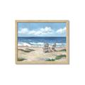 Picture of Chairs on beach _GroupedProduct_Rectangle_Landscape_Framed_Matted_