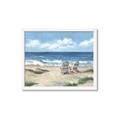 Picture of Chairs on beach _GroupedProduct_Rectangle_Landscape_Framed_Matted_