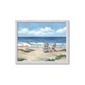 Picture of Chairs on beach _GroupedProduct_Rectangle_Landscape_Framed_Matted_