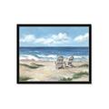 Picture of Chairs on beach _GroupedProduct_Rectangle_Landscape_Framed_Matted_