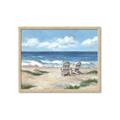 Picture of Chairs on beach _GroupedProduct_Rectangle_Landscape_Framed_Matted_