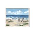 Picture of Chairs on beach _GroupedProduct_Rectangle_Landscape_Framed_Matted_