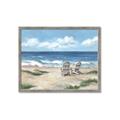 Picture of Chairs on beach _GroupedProduct_Rectangle_Landscape_Framed_Matted_
