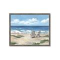 Picture of Chairs on beach _GroupedProduct_Rectangle_Landscape_Framed_Matted_
