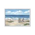 Picture of Chairs on beach _GroupedProduct_Rectangle_Landscape_Framed_Matted_