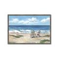 Picture of Chairs on beach _GroupedProduct_Rectangle_Landscape_Framed_Matted_
