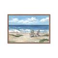 Picture of Chairs on beach _GroupedProduct_Rectangle_Landscape_Framed_Matted_
