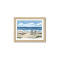 Picture of Chairs on beach _GroupedProduct_Rectangle_Landscape_Framed_Matted_