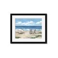 Picture of Chairs on beach _GroupedProduct_Rectangle_Landscape_Framed_Matted_