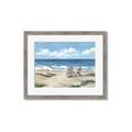 Picture of Chairs on beach _GroupedProduct_Rectangle_Landscape_Framed_Matted_