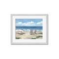 Picture of Chairs on beach _GroupedProduct_Rectangle_Landscape_Framed_Matted_