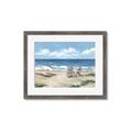 Picture of Chairs on beach _GroupedProduct_Rectangle_Landscape_Framed_Matted_
