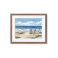 Picture of Chairs on beach _GroupedProduct_Rectangle_Landscape_Framed_Matted_