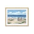 Picture of Chairs on beach _GroupedProduct_Rectangle_Landscape_Framed_Matted_