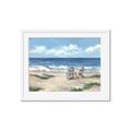 Picture of Chairs on beach _GroupedProduct_Rectangle_Landscape_Framed_Matted_