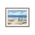 Picture of Chairs on beach _GroupedProduct_Rectangle_Landscape_Framed_Matted_