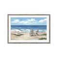Picture of Chairs on beach _GroupedProduct_Rectangle_Landscape_Framed_Matted_