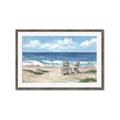 Picture of Chairs on beach _GroupedProduct_Rectangle_Landscape_Framed_Matted_