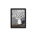 Picture of White flower in vase _GroupedProduct_Rectangle_Portrait_Framed_Matted_