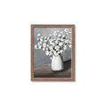 Picture of White flower in vase _GroupedProduct_Rectangle_Portrait_Framed_Matted_