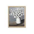 Picture of White flower in vase _GroupedProduct_Rectangle_Portrait_Framed_Matted_