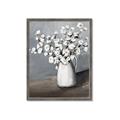Picture of White flower in vase _GroupedProduct_Rectangle_Portrait_Framed_Matted_