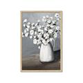 Picture of White flower in vase _GroupedProduct_Rectangle_Portrait_Framed_Matted_