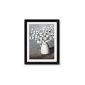 Picture of White flower in vase _GroupedProduct_Rectangle_Portrait_Framed_Matted_