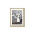 Picture of White flower in vase _GroupedProduct_Rectangle_Portrait_Framed_Matted_