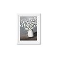 Picture of White flower in vase _GroupedProduct_Rectangle_Portrait_Framed_Matted_
