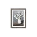 Picture of White flower in vase _GroupedProduct_Rectangle_Portrait_Framed_Matted_