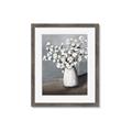 Picture of White flower in vase _GroupedProduct_Rectangle_Portrait_Framed_Matted_