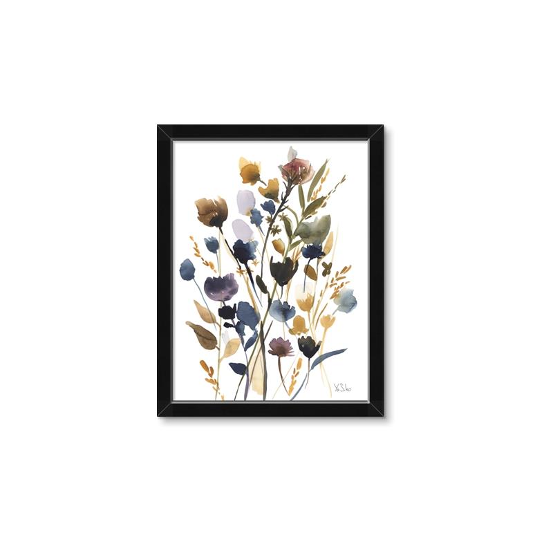 Picture of Hued Blooms I _GroupedProduct_Rectangle_Portrait_Framed_Matted_