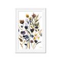 Picture of Hued Blooms I _GroupedProduct_Rectangle_Portrait_Framed_Matted_