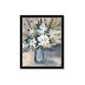 Picture of Bouquet in Blue Vase _GroupedProduct_Rectangle_Portrait_Framed_Matted_