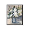 Picture of Bouquet in Blue Vase _GroupedProduct_Rectangle_Portrait_Framed_Matted_