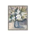 Picture of Bouquet in Blue Vase _GroupedProduct_Rectangle_Portrait_Framed_Matted_