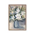 Picture of Bouquet in Blue Vase _GroupedProduct_Rectangle_Portrait_Framed_Matted_