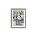 Picture of Bouquet in Blue Vase _GroupedProduct_Rectangle_Portrait_Framed_Matted_