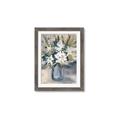 Picture of Bouquet in Blue Vase _GroupedProduct_Rectangle_Portrait_Framed_Matted_